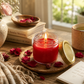 Pure Source India Scented Mini Glass Jar Candle 30 Gram Each Set of 12 pcs with Rose Fragrance