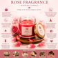 Pure Source India Scented Mini Glass Jar Candle 30 Gram Each Set of 12 pcs with Rose Fragrance