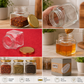 Pure Source India Crystal Clear Glass Jar Container Airtight Food Safe BPA Free, Multi-Purpose Jars – 100 Gm