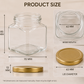 Pure Source India Crystal Clear Glass Jar Container Airtight Food Safe BPA Free, Multi-Purpose Jars – 100 Gm
