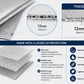 Pure Source India 12mm Reflective Bubble Insulation Sheet, Heat Resistant, Aluminum Foil Thermal Insulation Roll, Silver