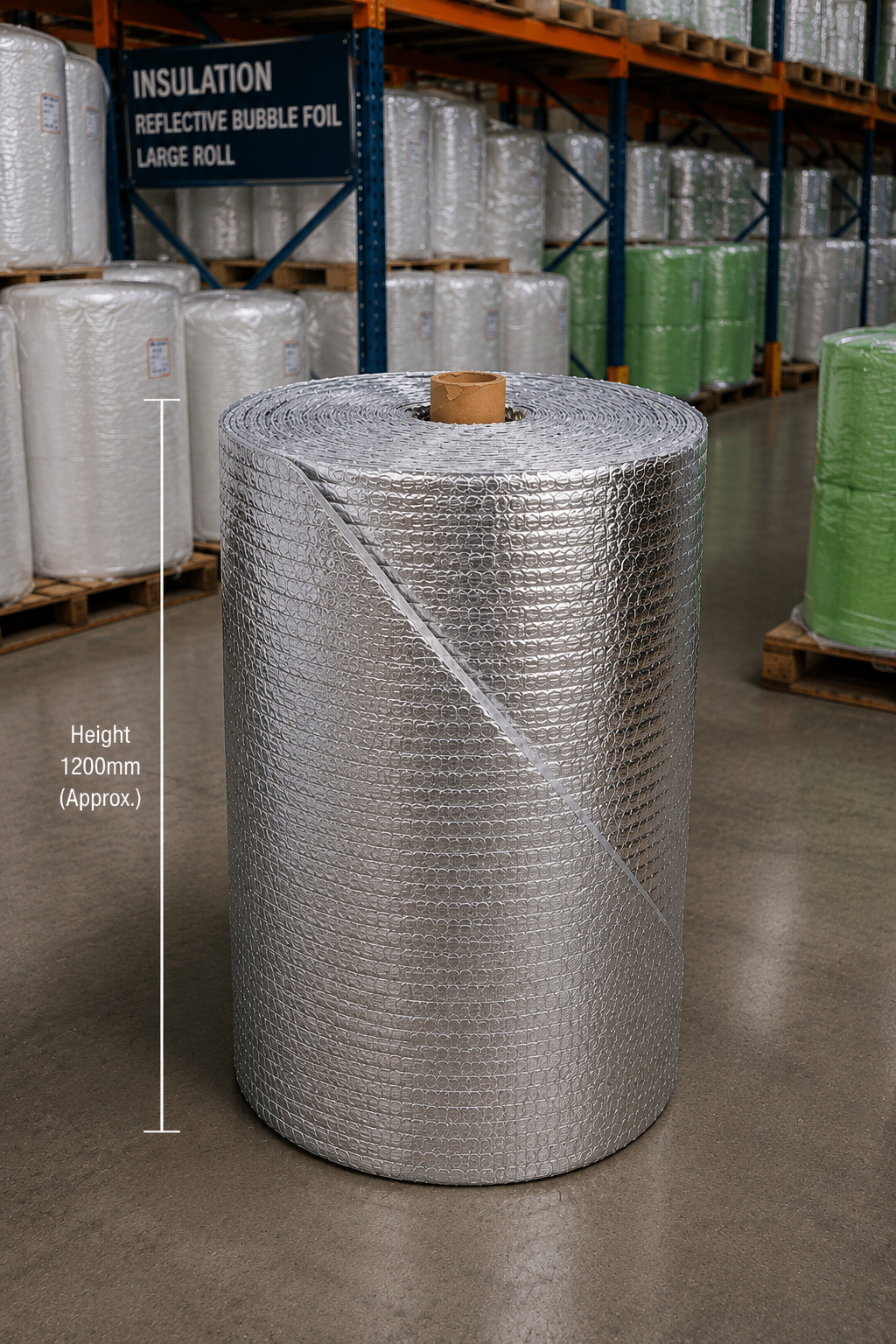 Pure Source India 6mm Reflective Bubble Insulation Sheet, Heat Resistant, Aluminum Foil Thermal Insulation Roll, Silver