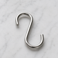 Stainless Steel S Hook, 2 Pieces, Silver