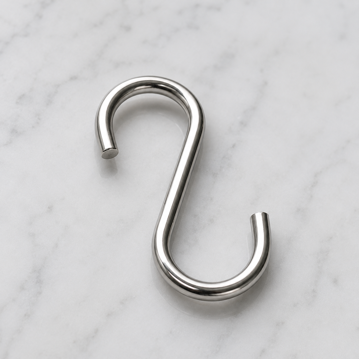 Stainless Steel S Hook, 2 Pieces, Silver