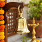 Brass Bell Temple Ghanta Pooja Bell (1 KG, Gold)