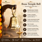 Brass Bell Temple Ghanta Pooja Bell (1 KG, Gold)