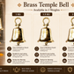 Brass Bell Temple Ghanta Pooja Bell (1 KG, Gold)