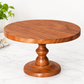 Pure Source India Natural Wooden Cake Stand & Serving Platter – 10 x 6 Inch