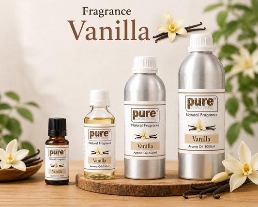 Pure Source India Vanilla Aroma Oil | Premium Fragrance Oil for Diffuser, Aromatherapy, Meditation, Candles, Soap Making, Humidifier & Home Air Freshener