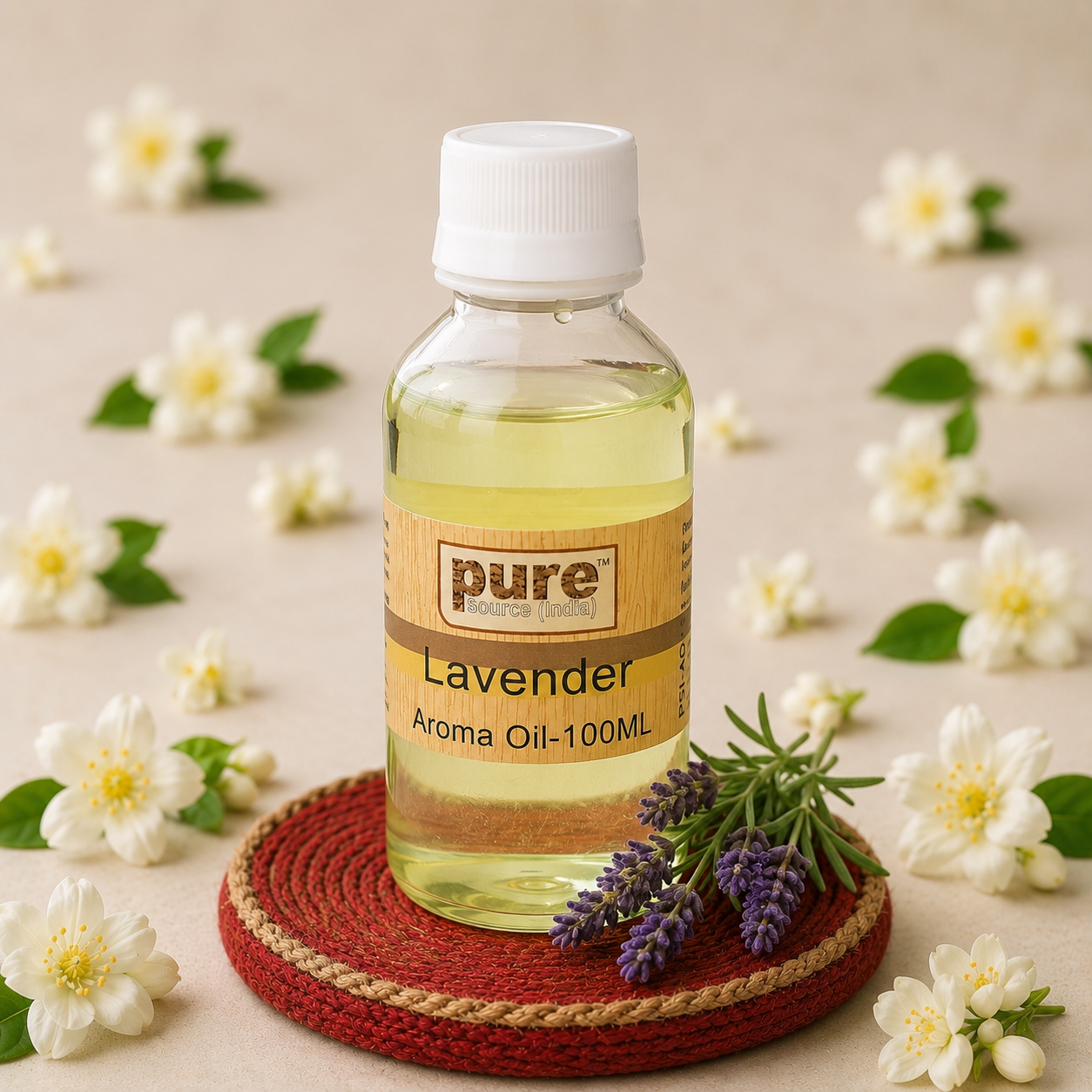 Pure Source India Lavender Aroma Oil | Premium Fragrance Oil for Diffuser, Aromatherapy, Meditation, Candles, Soap Making, Humidifier & Home Air Freshener
