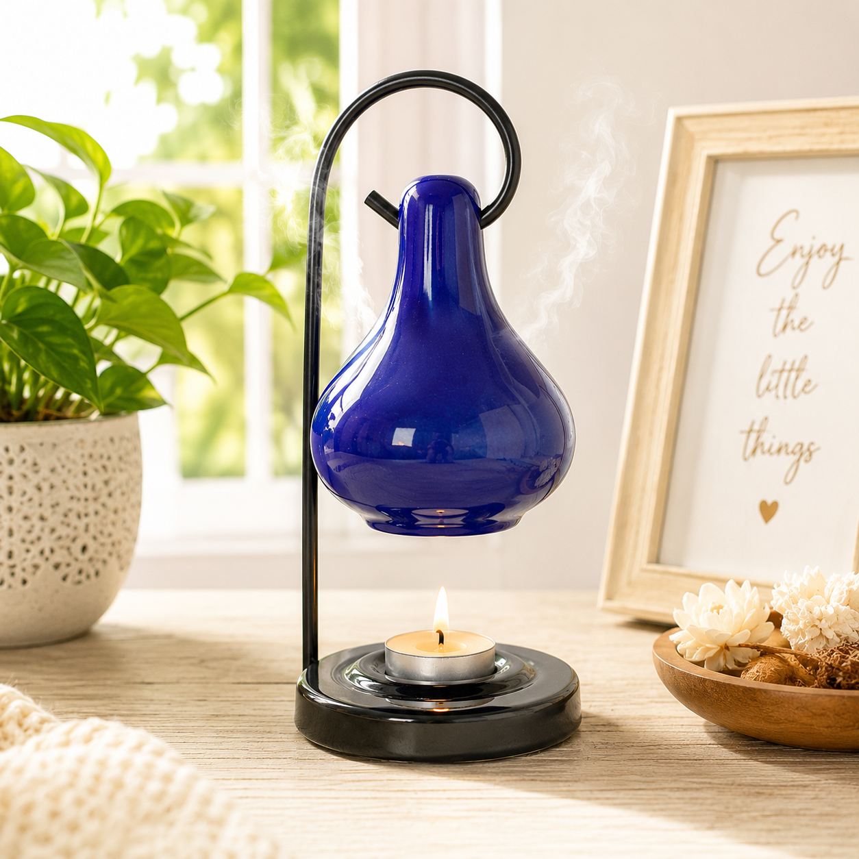 Pure Source India Hanging Ceramic Oil Burner
