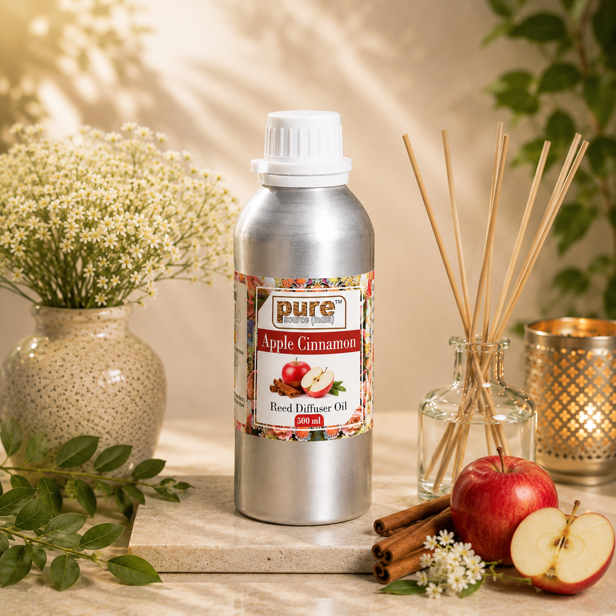 Pure Source (India) 500 ML Reed Diffuser Oil for Home, Bedroom, Living Room & Office, Liquid (Copy)