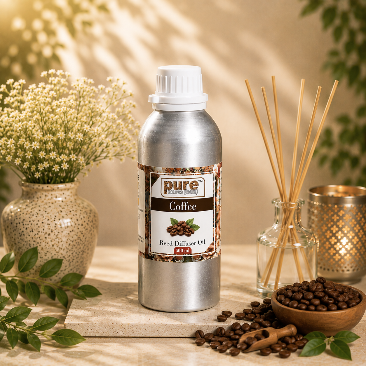 Pure Source (India) 500 ML Reed Diffuser Oil for Home, Bedroom, Living Room & Office, Liquid (Copy)