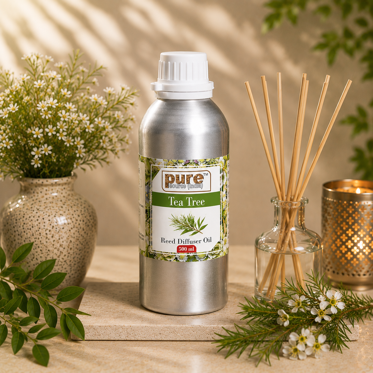 Pure Source (India) 500 ML Reed Diffuser Oil for Home, Bedroom, Living Room & Office, Liquid (Copy)