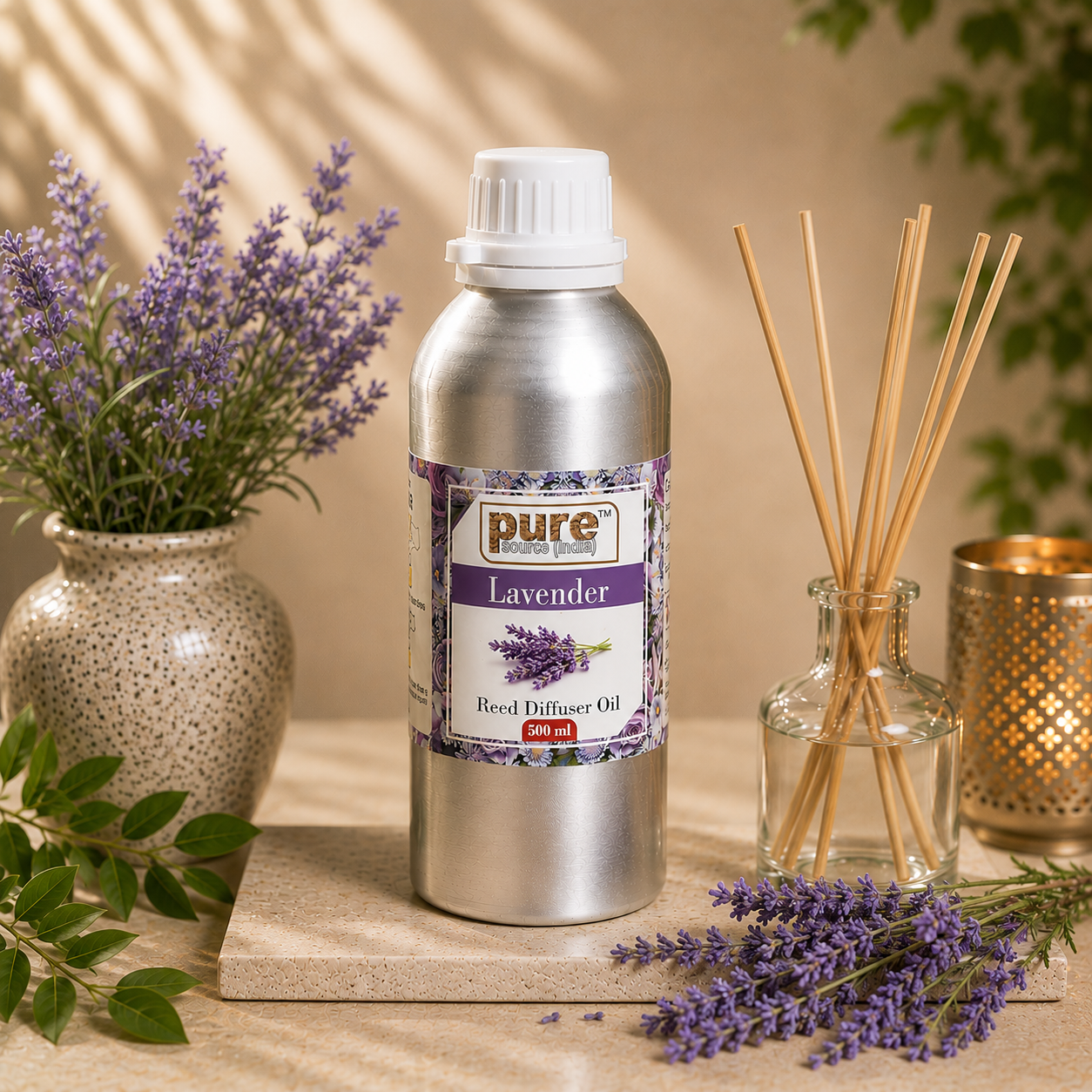 Pure Source (India) 500 ML Reed Diffuser Oil for Home, Bedroom, Living Room & Office, Liquid (Copy)