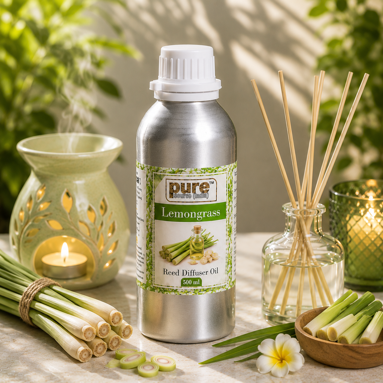 Pure Source (India) 500 ML Reed Diffuser Oil for Home, Bedroom, Living Room & Office, Liquid (Copy)