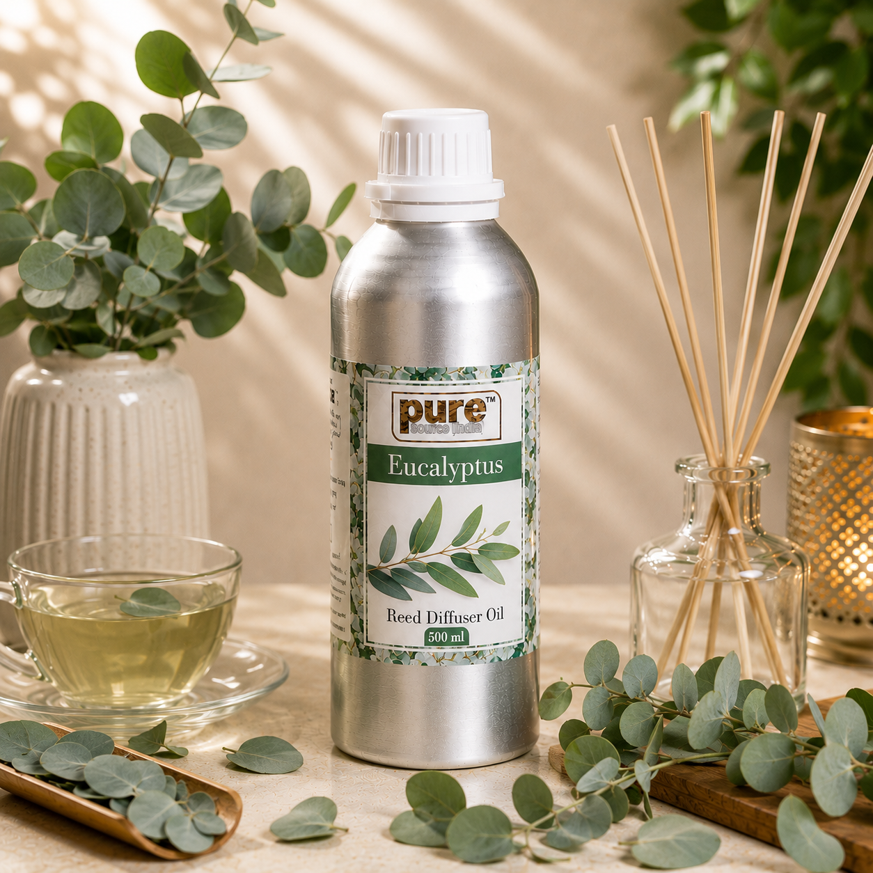 Pure Source (India) 500 ML Reed Diffuser Oil for Home, Bedroom, Living Room & Office, Liquid (Copy)
