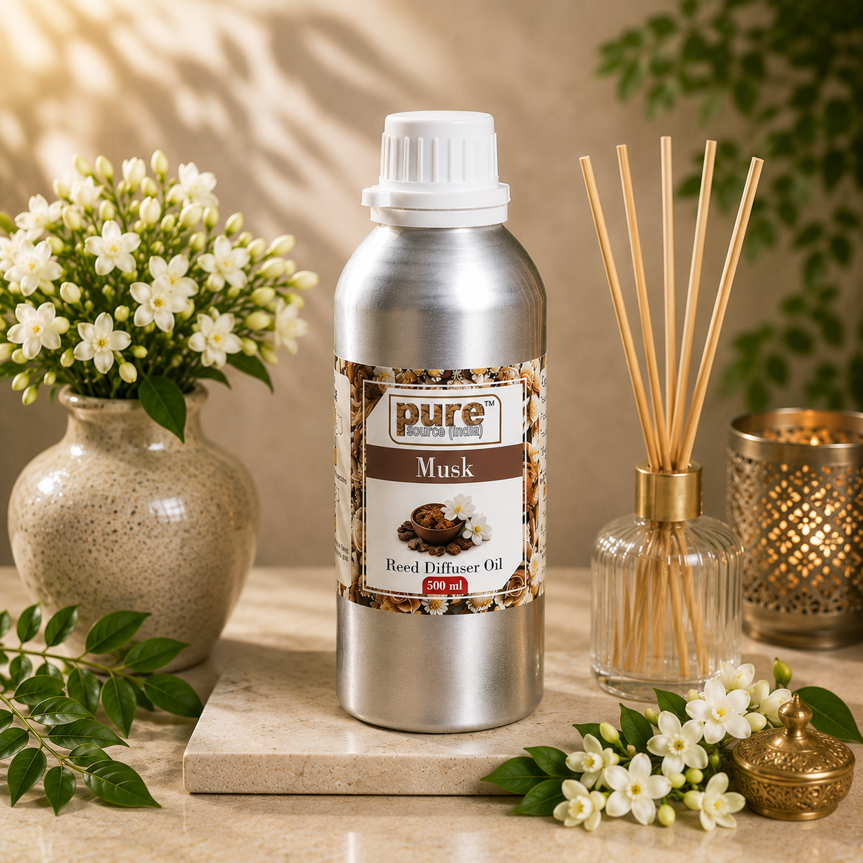 Pure Source (India) 500 ML Reed Diffuser Oil for Home, Bedroom, Living Room & Office, Liquid (Copy)