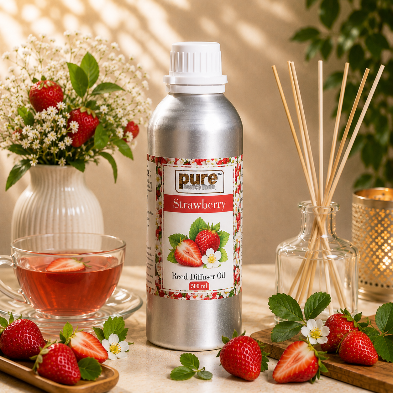 Pure Source (India) 500 ML Reed Diffuser Oil for Home, Bedroom, Living Room & Office, Liquid (Copy)