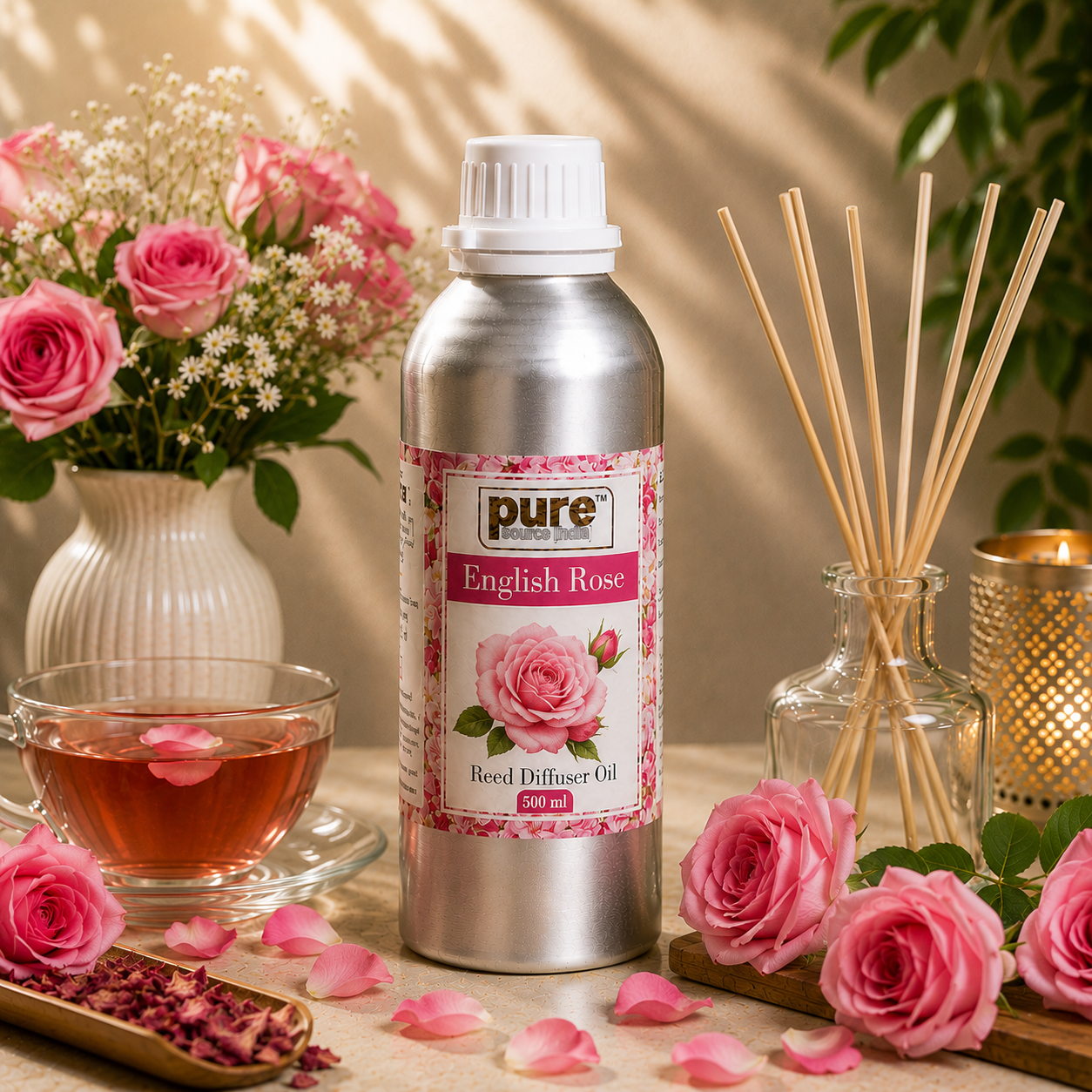 Pure Source (India) 500 ML Reed Diffuser Oil for Home, Bedroom, Living Room & Office, Liquid (Copy)