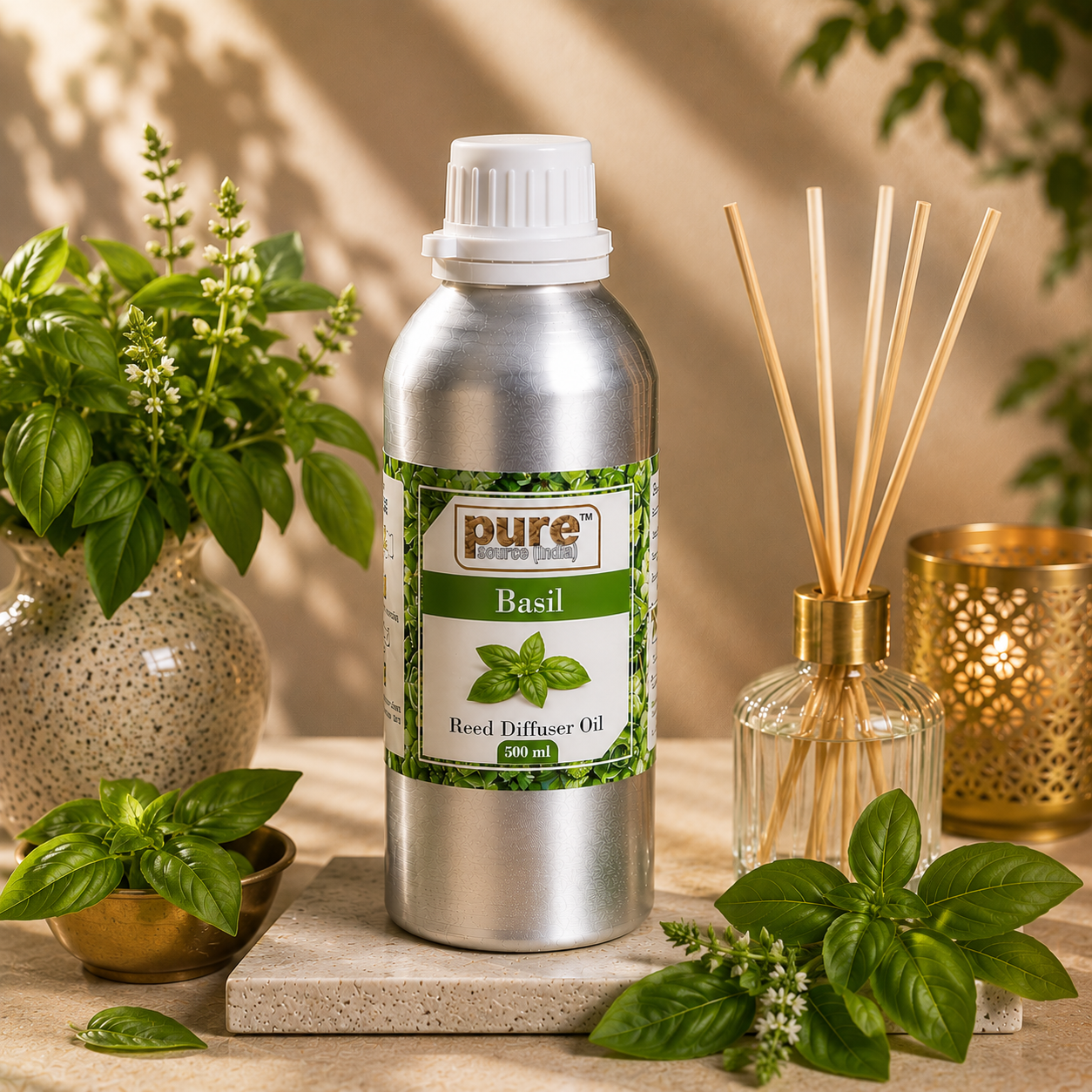 Pure Source (India) 500 ML Reed Diffuser Oil for Home, Bedroom, Living Room & Office, Liquid (Copy)