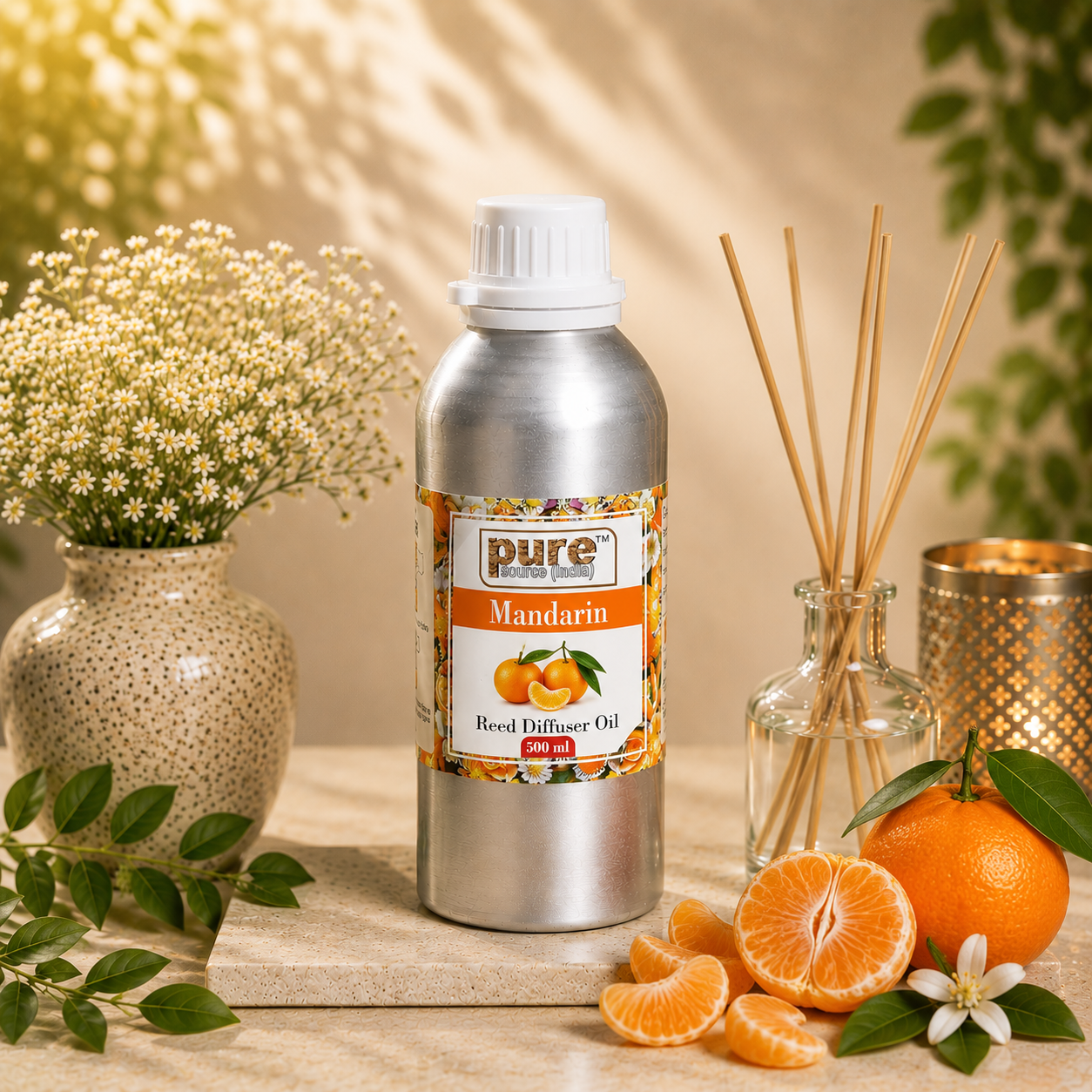 Pure Source (India) 500 ML Reed Diffuser Oil for Home, Bedroom, Living Room & Office, Liquid (Copy)