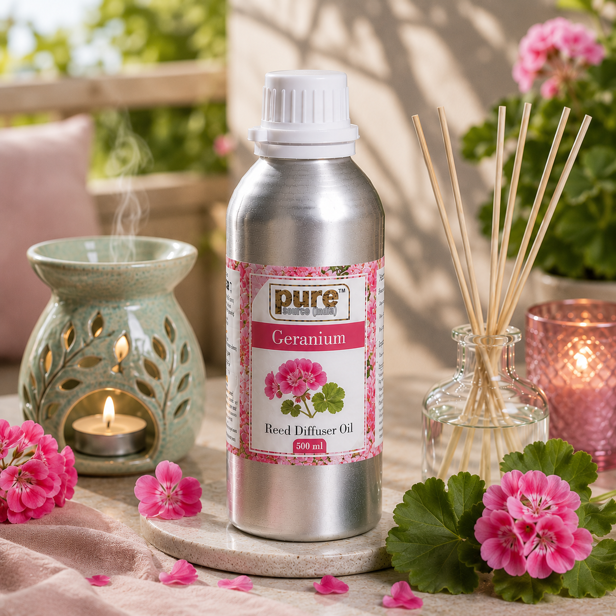 Pure Source (India) 500 ML Reed Diffuser Oil for Home, Bedroom, Living Room & Office, Liquid (Copy)