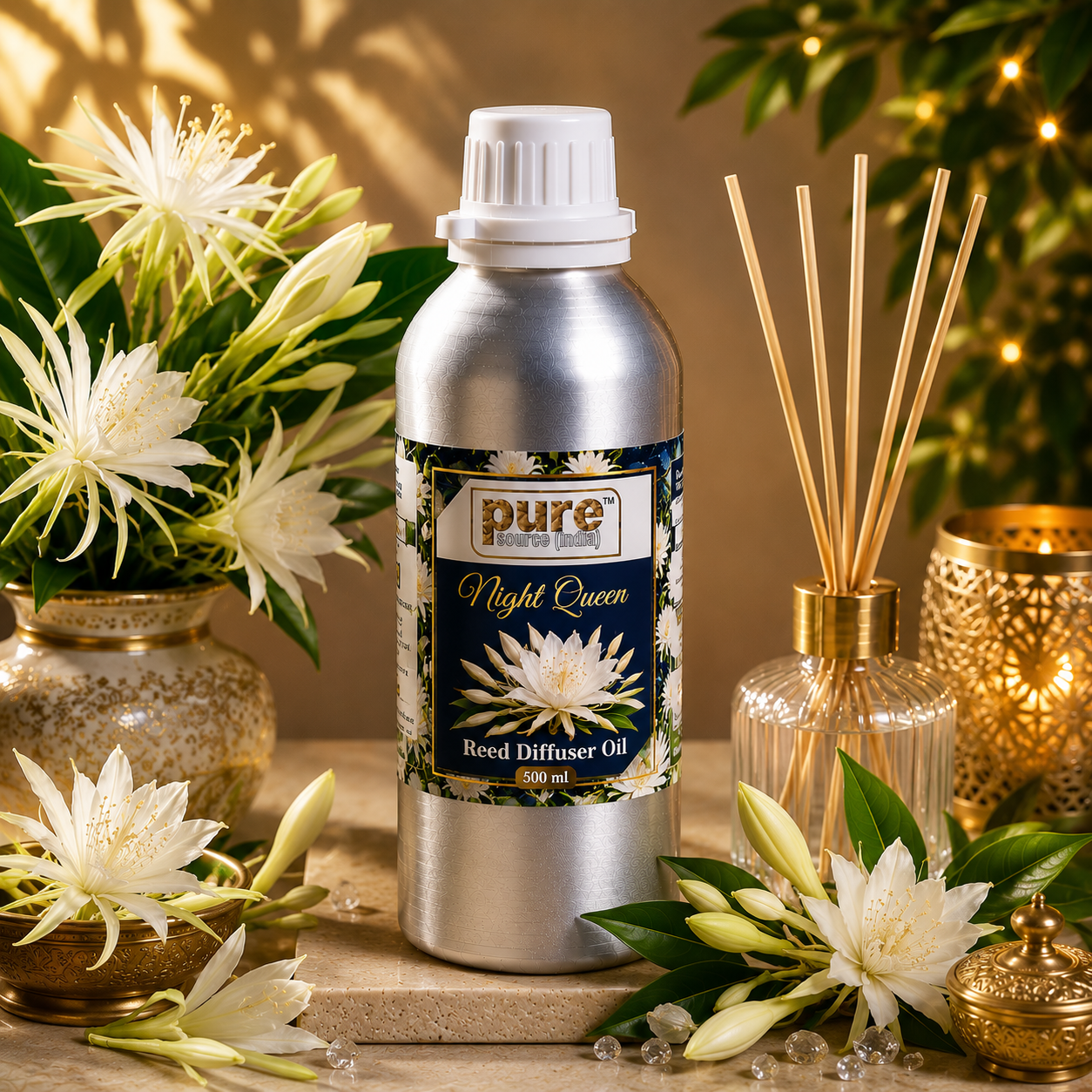 Pure Source (India) 500 ML Reed Diffuser Oil for Home, Bedroom, Living Room & Office, Liquid (Copy)