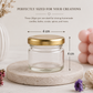 Pure Source India Round Mini Glass Jar with Airtight Cap - 20 Gram