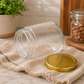 Pure Source India Crystal Clear Round Glass Jar Container Airtight Food Safe BPA Free, Multi-Purpose Jars – 100 Gm