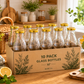 Pure Source India 300 ML Clear Glass Milk, Water and Juice Bottle With Airtight & Leak Proof Cap