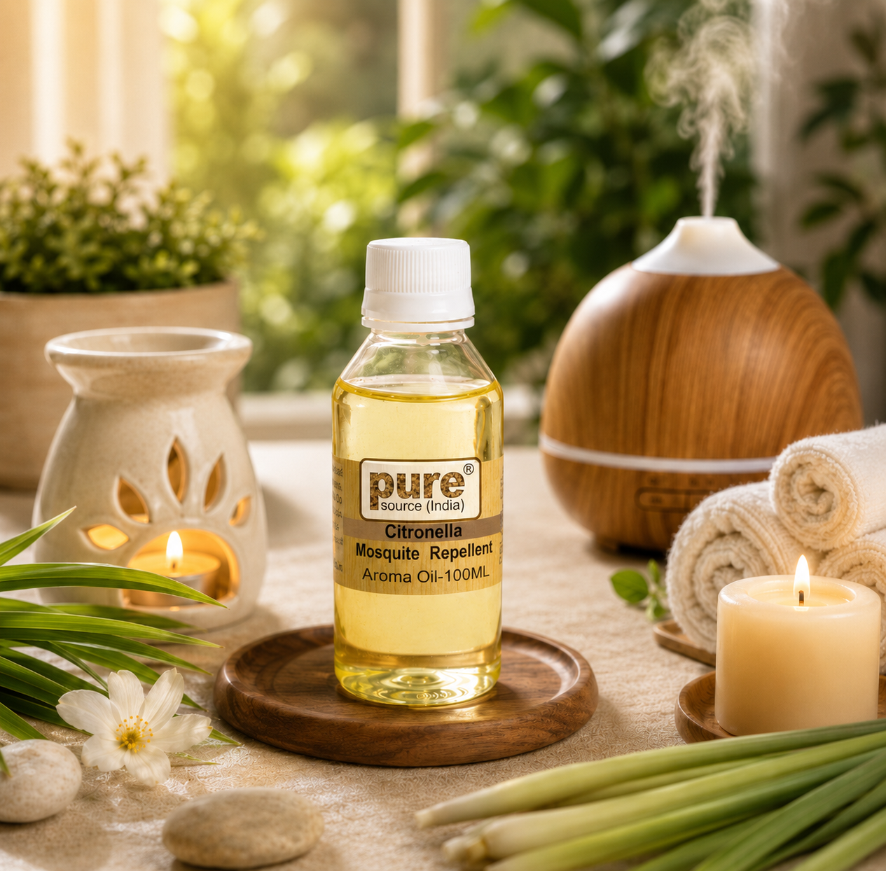 Pure Source India 100 ML Aroma Oil for Home, Office, Hotel & Restaurant Use(100ml)