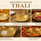 Landslide Handmade Brass Thali for Puja (Gold, 10 Inch)