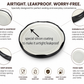 42 mm, Black Metal Lug Cap Lid for Glass jar and Milk Bottles, Rust Free, Airtight, Food Grade Caps