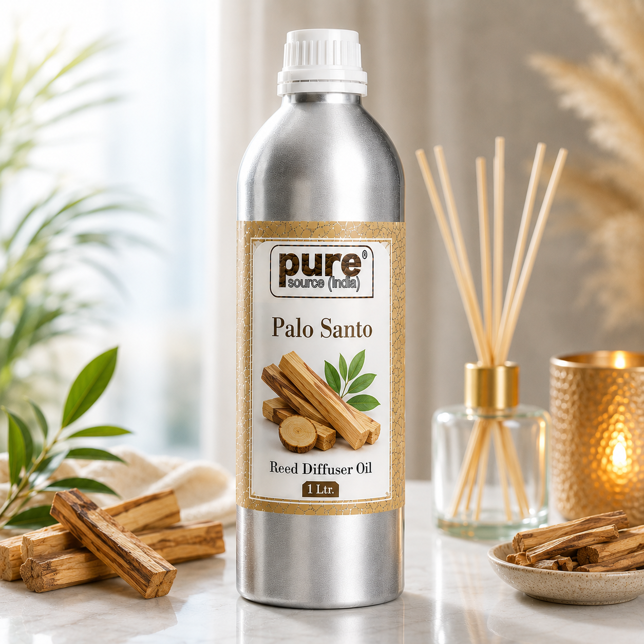 Pure Source (India) 1 Liter Reed Diffuser Oil for Home, Bedroom, Living Room & Office, Liquid