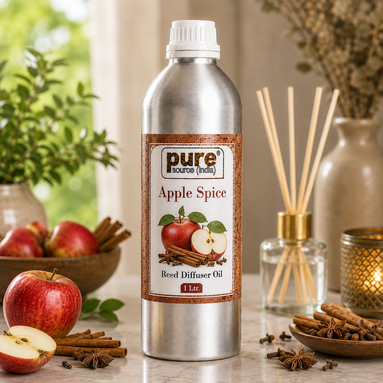 Pure Source (India) 1 Liter Reed Diffuser Oil for Home, Bedroom, Living Room & Office, Liquid