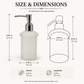 Pure Source India 150 ML Frosted Glass Soap Dispenser Bottle with Pump | Chrome Finish Liquid Hand Wash Dispenser for Bathroom, Kitchen & Sink
