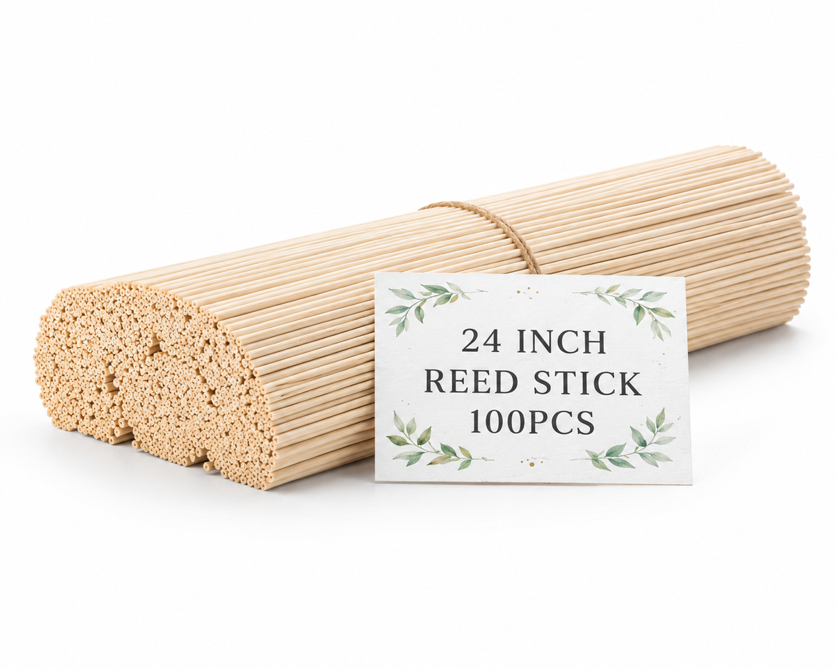 Pure Source India 3mm Natural Rattan Reed Diffuser Sticks – 100 Pcs for Aroma Diffuser, Essential Oils, Fragrance Diffuser, Home Room Air Freshener, Spa & Office