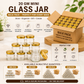 Pure Source India 20 Gram Mini Glass Jar with Gold Airtight Cap | Small Round Glass Jar for Candle, Balm, Scrub, Spices & Packaging | Bulk Order