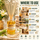 Pure Source India 100ML Lemongrass Aroma Reed Diffuser Refill , 8 Pcs Reed Stick Coming Free With This Reed Diffuser Oil