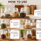 Pure Source India 60ML Spice Jar, Glass Container