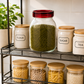 Pure Source India 1800 ML Glass Jars and Containers with Plastic air Tight Lid, Wide-Mouth Glass Jars and Containers  (14 CM CLEAR)