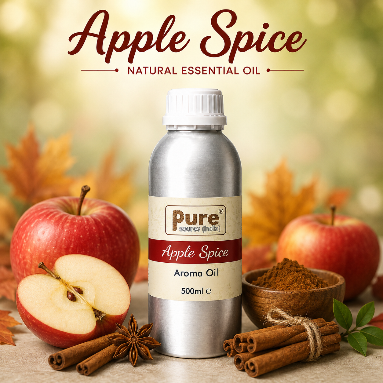Pure Source India Aroma Diffuser Oil Essential for Oil Burner, Soap Making, Candle Making Etc. 500 ML Pack of Fragrance Oil