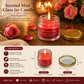 Pure Source India 20 Gram Set of 12 pcs Scented Mini Glass Jar Candle with Rose Fragrance