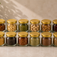 Pure Source India 150Gm Round Glass Container with Airtight and Rust-free Metal Lid - Led Free and Food Safe Jar