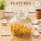 Pure Source India 3Ltr Garlic Airtight Glass Jar,