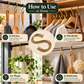 Pure Source India Golden Brass S  Hook for Home Decor, Hanging Accessories, Kitchen, Bathroom & Organizing(Light Weight)