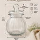 Pure Source India 2.5Ltr Garlic Airtight Glass Jar