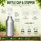 Pure Source India Aluminum Empty Bottle 1000ml with Inner Lid & Cap – Ideal for Essential Oils, Oil Blends, Cosmetics and Liquid Storage