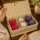 Pure Source India Scented Votive Candles in Glass, Set of 6 | Rose, Lavender & Vanilla Fragrance Candles | Aromatherapy, Home Décor & Relaxation Candles | Diwali, Wedding, Housewarming & Gift Set